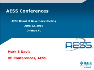 AESS Conferences Strategic Objectives Overview