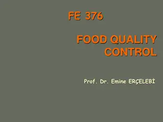 Food Quality Control: Size, Shape, and Volume Attributes