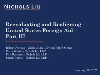 Reevaluating and Realignment of US Foreign Aid Principles