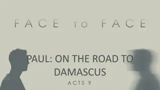 Road to Damascus Encounter with Jesus