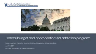Federal Budget and Appropriations for Addiction Programs Overview