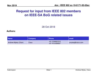 IEEE-SA Board of Governors Issues