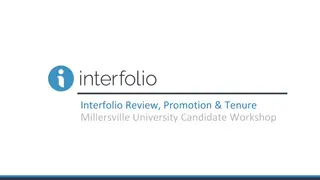 Interfolio Review Promotion Tenure Workshop