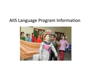 Essential Information for AIIS Language Program Participants