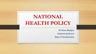 National Health Policy Overview