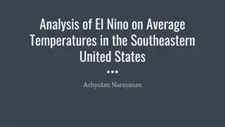 El Nino Impact on Southeastern US Temperatures