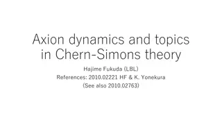 Insights into Axion Dynamics and Chern-Simons Theory