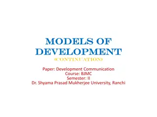 Models of Development Communication in BJMC Semester II