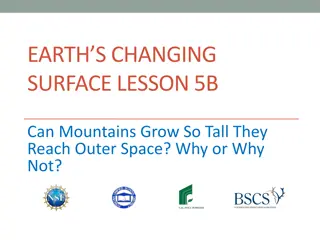 Can Mountains Reach Outer Space? Earth's Changing Surface Lesson