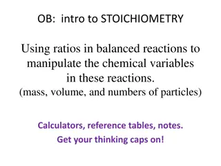 Learning Stoichiometry in Chemistry