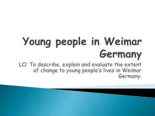 Changes to Young People's Lives in Weimar Germany