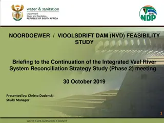 Feasibility Study for Noordoewer/Vioolsdrift Dam Project