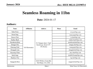 Seamless Roaming Framework for Ultra High Reliability