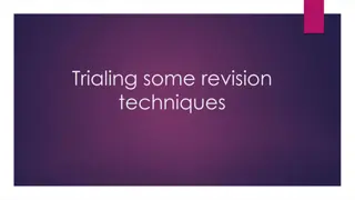 Effective Revision Techniques for Better Learning