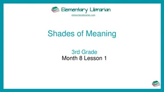 Understanding Shades of Meaning in Language