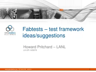 Fabtests Test Framework and Network Protocols Overview