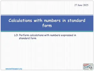 Master Standard Form Calculations