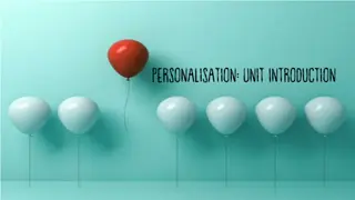 Advance Your Understanding of Personalisation in Health and Social Care