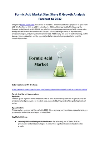 Formic Acid Market Size, Share & Growth Analysis Forecast to 2032