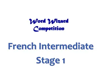 French Intermediate Stage 1 Word Wizard Competition