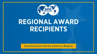 Award Winners in Technical and Regional Categories