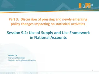 Discussion on Supply and Use Framework in National Accounts
