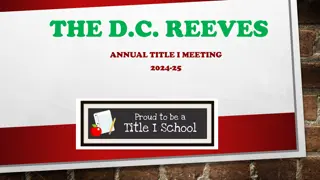 D.C. Reeves Annual Title I Meeting 2024-25