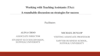 Roundtable Discussion on TA Strategies for Success