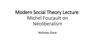 Michel Foucault on Neoliberalism and Biopolitics