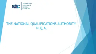 National Qualifications Authority NQA - Information and Services