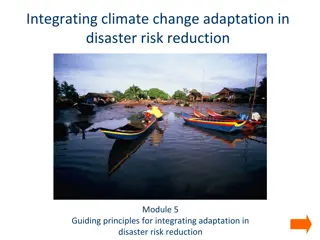 Integrating Adaptation in Disaster Risk Reduction