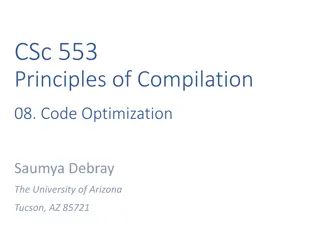 Code Optimization Techniques