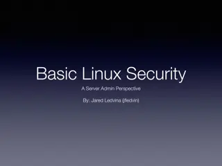 Linux Server Security Fundamentals