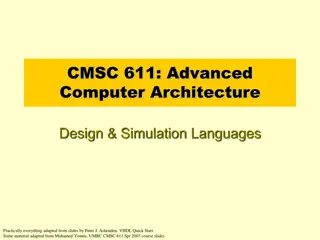 Digital Design Abstraction Hierarchy & Modeling Levels