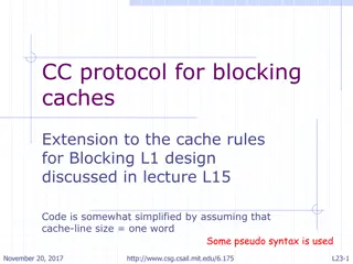 Blocking Caches Extension Protocol Discussion