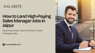 How to Land High-Paying Sales Manager Jobs in Jaipur