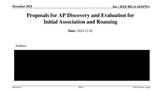 Efficient AP Discovery and Evaluation Proposals