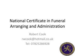 Funeral Arranging and Administration Qualification Details