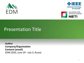 Effective Presentation Strategies
