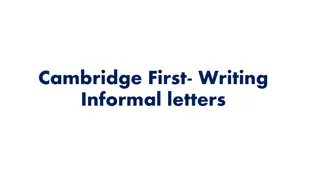 Mastering Informal Letters: Style, Format, and Examples