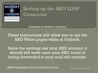 How to Use AKO White Pages in Outlook