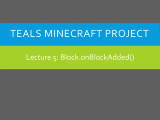 Tree-Growing Blocks in Minecraft