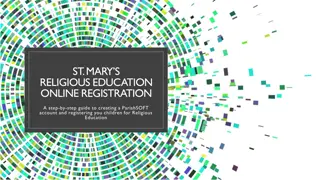 Online Registration Guide for St. Mary's Religious Education