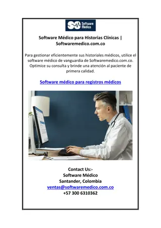 Software Médico para Historias Clínicas Softwaremedico.com.co