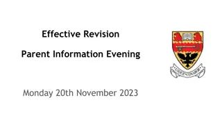 Supporting Effective Revision for Parents