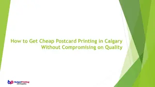 How to Get Cheap Postcard Printing in Calgary