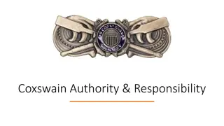 Coxswain Authority and Responsibility