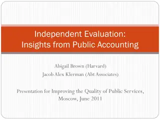 Independent Evaluation Insights and Solutions