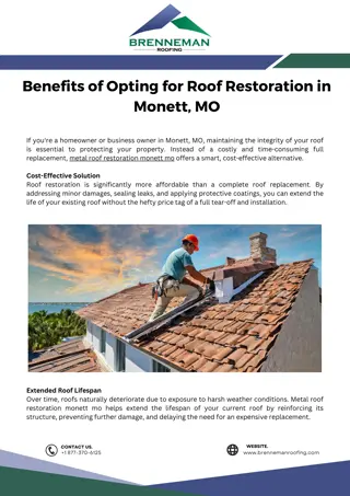 Metal Roof Restoration Monett MO - Brenneman Roofing