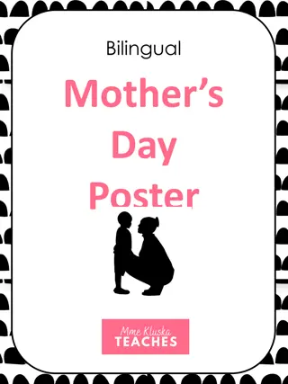 Unique Bilingual Mother's Day Poster